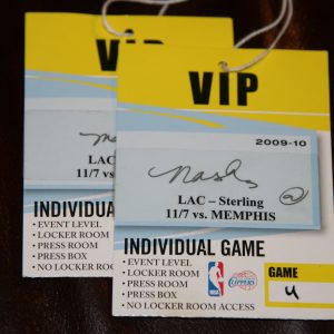 S.NASH Autographed VIP ALL ACCESS PASS