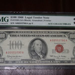 $100 U.S. Bill PMG 30
