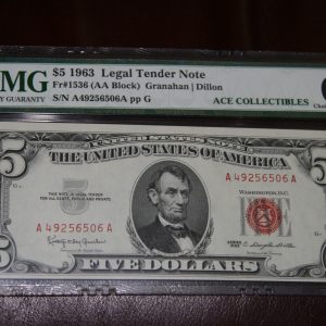 $5 U.S.Bill PMG 63 EPQ