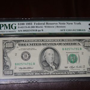 $100 U.S. Bill PMG 35