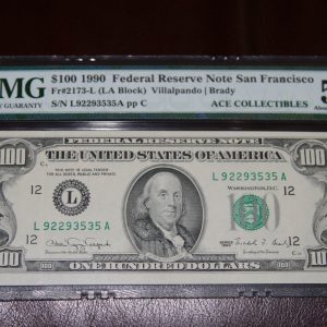 $100 U.S. Bill PMG 55 EPQ