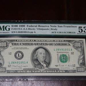 $100 U.S. Bill PMG 53 EPQ