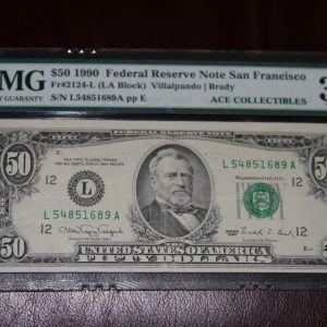 $50 U.S.Bill PMG 30 EPQ