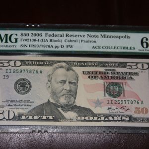 $50 U.S.Bill PMG 65 EPQ