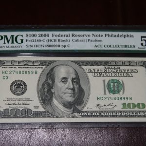 $100 U.S.Bill PMG 55 EPQ