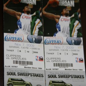 L.A. CLIPPERS ROW B MINT TICKETS