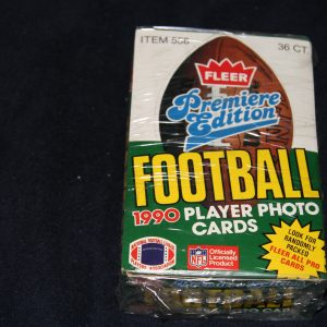 FLEER 1990 FOOTBALL UNOPENED BOX