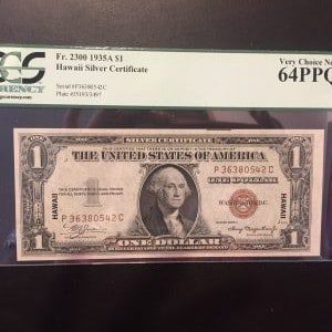 $1 U.S. BILL  PCGS VERY CHOICE NEW 64 PPQ