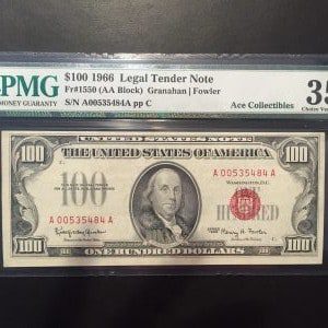 $10 U.S. BILL  PMG 35 CHOICE VERY FINE