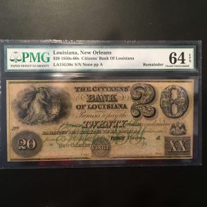 $20 U.S. BILL  PMG CHOICE UNC 64  EPQ