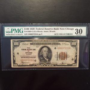 $100 U.S. BILL  PMG VERY FINE  30