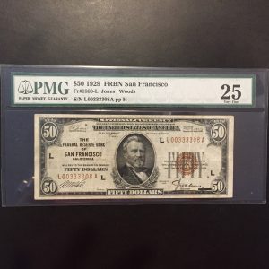$50 U.S. BILL  PMG VERY FINE  25