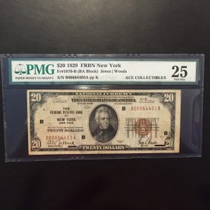 $20 U.S. BILL  PMG VERY FINE  25