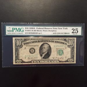 $10 U.S. BILL  PMG VERY FINE  25