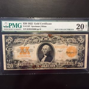 $20 U.S. BILL  PMG VERY FINE 20 NET