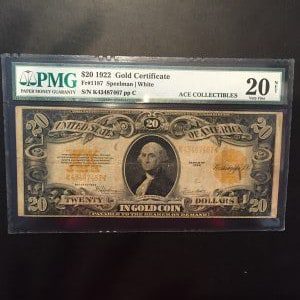 $20 U.S. BILL  PMG VERY FINE 20 NET
