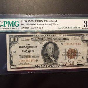 $100 U.S. BILL PMG  CHOICE VERY FINE 35