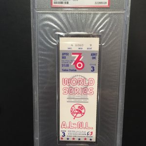 1976 WORLD SERIES FULL TICKET PSA AUTHENTICATED
