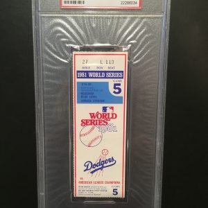 1981 NLCS  FULL TICKET PSA AUTHENTICATED