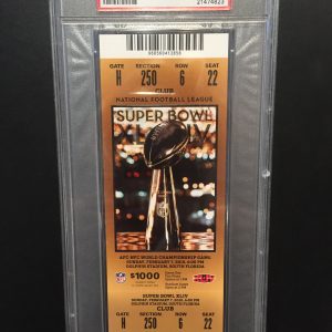 2010 SUPER BOWL XLIV FULL TICKET PSA AUTHENTICATED