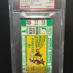 1973 WORLD SERIES FULL TICKET PSA AUTHENTICATED