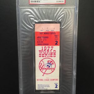 1977 WORLD SERIES FULL TICKET PSA AUTHENTICATED