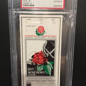 1984 ROSE BOWL FULL TICKET PSA AUTHENTICATED