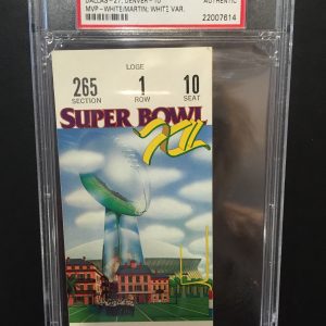 1978 SUPER BOWL XII FULL TICKET PSA AUTHENTICATED