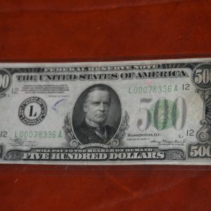 $500 1934 U.S.BILL ACECOLLECTIBLES 40