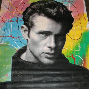 STEVE KAUFMAN (SAK) JAMES DEAN ORIGINAL SIGNED ART