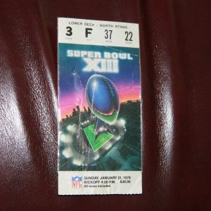 SUPER BOWL XIII 1979 TICKET