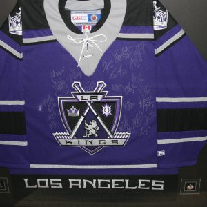 2012 LOS ANGELES KINGS TEAM AUTOGRAPHED STANLEY CUP GOALIE JERSE