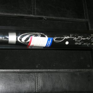 ONE OF A KIND SAMMY SOSA 66HR SEASON GAME USED AUTOGRAPHED BAT