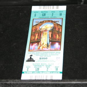 SUPER BOWL XLVII MINT CONDITION FULL UNCUT AUTHENTIC TICKET