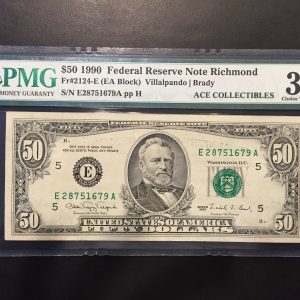 $50 U.S. BILL  PMG CHOICE VERY FINE 35 EPQ