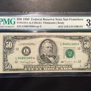 $50 U.S. BILL  PMG VERY FINE 30 EPQ