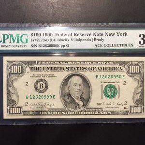 $100 U.S. BILL  PMG CHOICE VERY FINE 35 EPQ