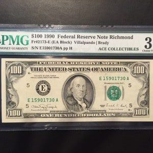$100 U.S. BILL  PMG CHOICE VERY FINE 35 EPQ