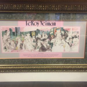 LEROY NEIMAN "POLO LOUNGE" BEVERLY HILLS HOTEL ORIGINAL LITHOGRA