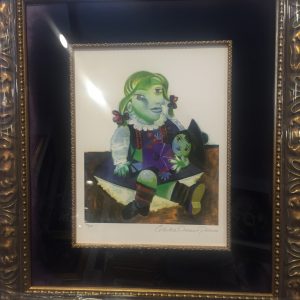 PABLO PICASSO ORIGINAL PRINT "MAYA WITH DOLL"