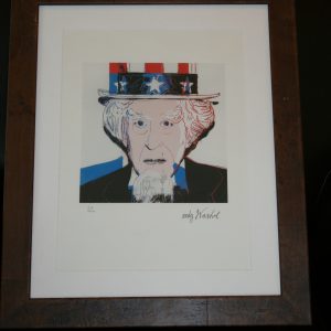 ANDY WARHOL "UNCLE SAM" SIGNED ORIGINAL NUMBERED LITHOGRAPH