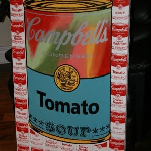 STEVE KAUFMAN "FAMOUS CAMPBELLS SOUP " ORIGINAL SIGNED