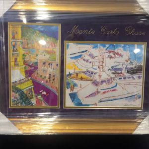 LEROY NEIMAN "MONTE CARLO CHASE"  HAND DRAWING PRINT