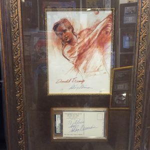LEROY NEIMAN "DONALD TRAMP" ORIGINAL HAND DRAWING