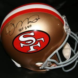 JOE MONTANA AUTOGRAPHED HOF HELMET