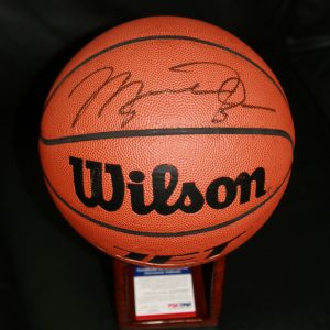 MICHAEL JORDAN AUTOGRAPHED JET BASKETBALL