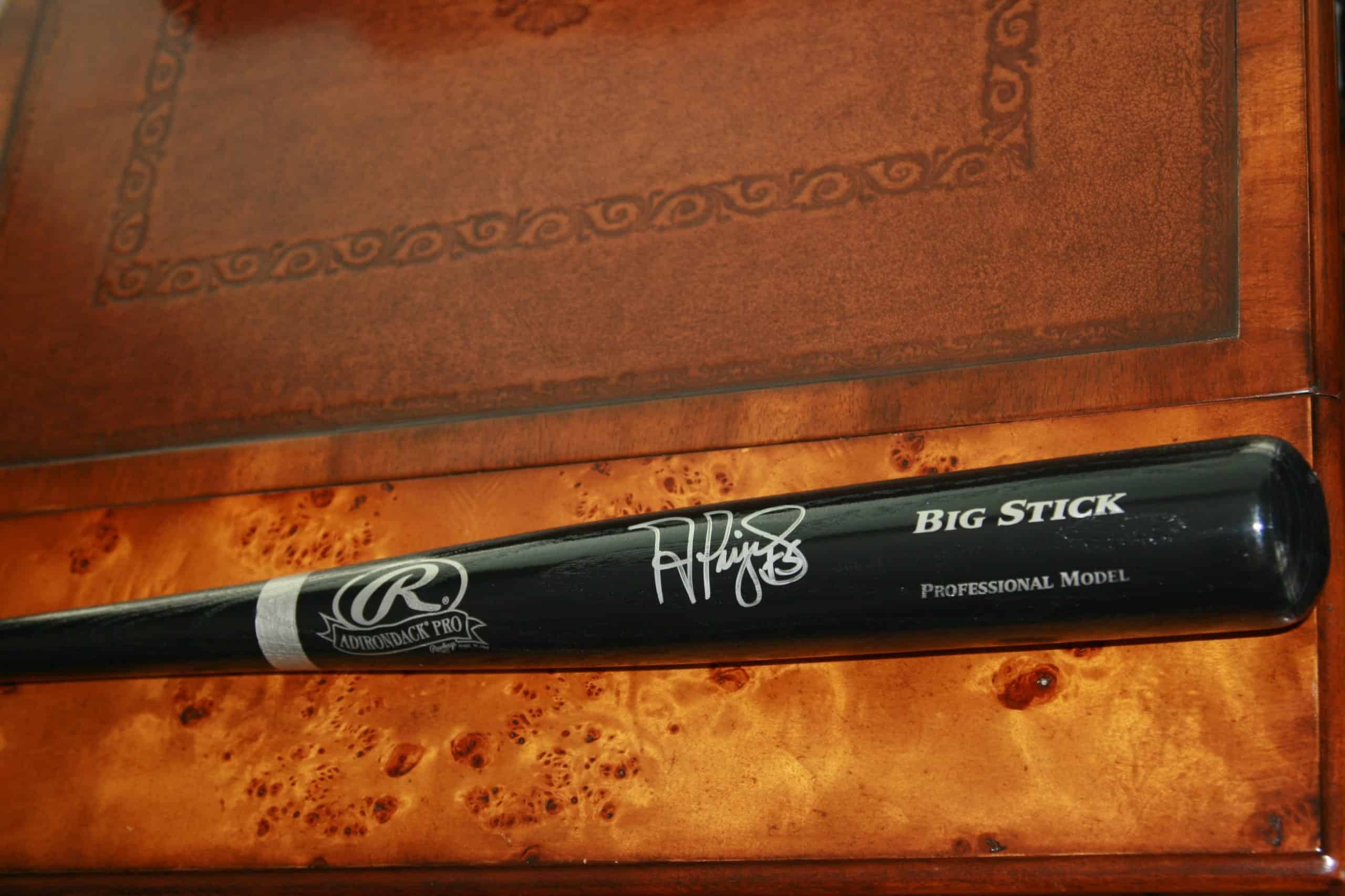 ALBERT PUJOLS 2010 MLB AUTOGRAPHED BAT