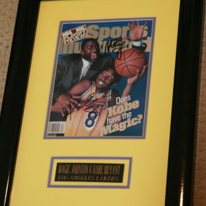 MAGIC & KOBE AUTOGRAPHED SI COVER 1995