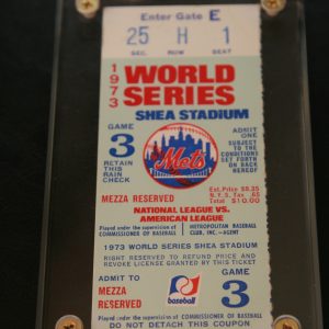 1973 WORLD SERIES TICKET AC 40