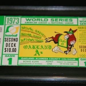 1973 WORLD SERIES FULL TICKET AC 40